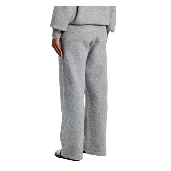Cernucci Women's Grey Wide Leg Knitted Jogger Pants NWT Size S - Picture 2 of 10